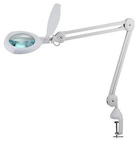 LED Dimmelhető asztali lámpa nagyítóval és klipszel LED/8W/12/230V