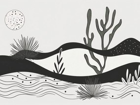 Poszter 100x75cm Kert az éjszakában