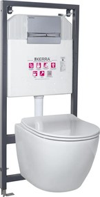 Kasos Adriatic Chrome falba építhető WC tartály szett