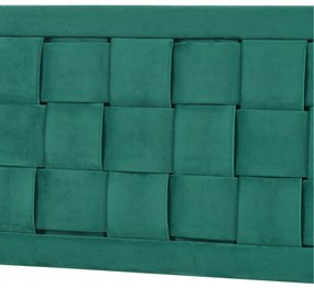 Fejtámla Tervo 140x50 cm bársony zöld [en.casa]
