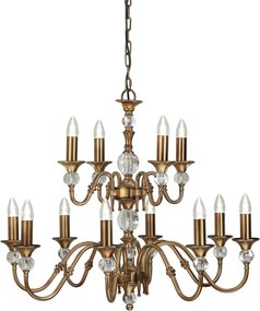 Endon POLINA LX124P12B Csillár 12x40W/E14