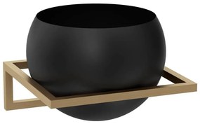 Fali virágtartó 27x29 cm arany színben