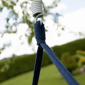 Függő hintafotel állvány nélkül, kék, NIKOLO NEW