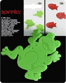 Gyerek csúszásgátló alátét szett fürdőkádba 6 db-os 12x11 cm Frogtime – Spirella