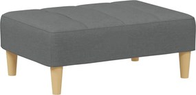vidaXL sötétszüke szövet lábzsámoly 77x55x31 cm
