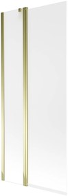 Mexen Flip Kádparaván 1 részes 80 x 150 cm, szron, arany - 894-080-101-50-30 Kádparaván