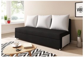 RITA kanapé, fekete/fehér (alova 04/PDP)