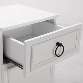 Éjjeliszekrény 63x40 cm fehér