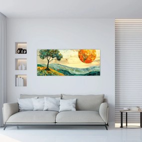 Kép - Tájkép illusztráció (120x50 cm)