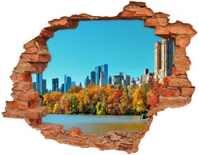 Fali matrica lyuk a falban New york ősszel nd-c-70676089