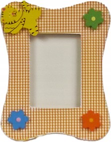 Yph 320 gyerek képkeret 5x7 cm. Narancssárga macska lábbal