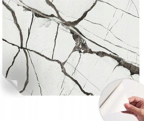 Dekoratív Öntapadós Tapéta Divatos Minták Márvány repedések 312x219 cm