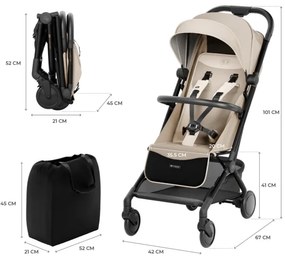 KINDERKRAFT SELECT - PILOT 2 sport babakocsi, bézs