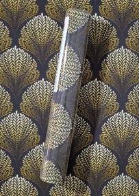 Retro Tapéta Arany Levelek Alkotják A Legyezőket, 36310-6