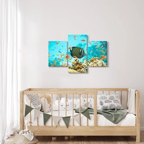 A víz alatti világ képe (90x60 cm)
