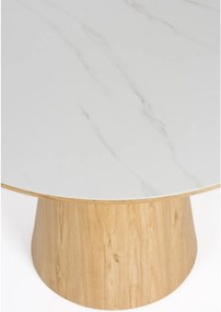 Kerek étkezőasztal kő asztallappal ø 115 cm Almira – White Label