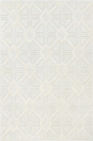 Szőnyeg Világos Krémszínű Nappaliba Geometrikus Rombusz Mintás Angola 200x290 cm