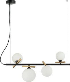 Italux modern függeszték reverso fekete arany itxpnd-5622-4-bk-w