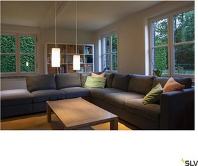 SLV 1003432 QUADRASS Modern Függesztett Lámpa Fehér, Króm E27 IP20