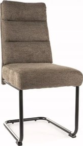 Olivazöld kárpitozott szék kényelmes fogantyúval a nappali étkezőbe Berry