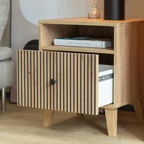 BERLIN 1 fiókos éjjeli szekrény | Artisan Tölgy