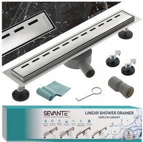 Lineáris lefolyó 120 cm Flat inox rozsdamentes acél forgó szifon