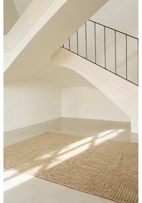 Khaki mosható-kézi szövésű gyapjú futószőnyeg 80x230 cm Unexpected Wool – Lorena Canals