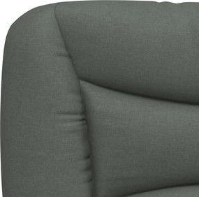 sötétszürke szövet fejtámla párna Hvar 160 cm