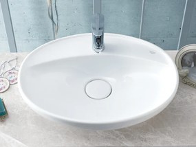 CeraStyle LAL C - PULTRA ültethető - Top Counter - porcelán mosdó - ovális - 60 x 46 cm