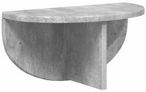 vidaXL Falpolc 2 pcs Beton Szürke 38 x 19 x 19 cm Faanyag