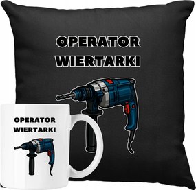 Bögre Szett Párna Operátor Fúrógép Humor Ötlet Ajándék