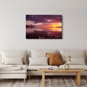 Kép - Strand naplementében (90x60 cm)