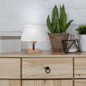 Brilagi - LED Asztali lámpa ANTHONY 1xE14/40W/230V tölgy/fehér