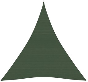 sötétzöld HDPE napvitorla 160 g/m² 4 x 5 x 5 m