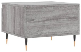 2 db szürke sonoma szerelt fa dohányzóasztal 50 x 46 x 35 cm