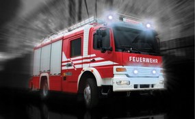 Fotótapéta Piros tűzoltóautó Feuerwehr vinil 312x219 +ragasztó