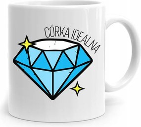 Bögre Ajándék Lányának Lánya Tökéletes Lánya fényképes nyomattal