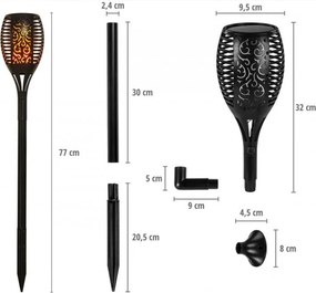 Napelemes világítás 4 db VOLTRONIC® 51x LED