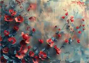 Üveg kép - Farkas mák (70x50 cm)