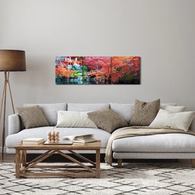 Kép - Keleti táj (órával) (90x30 cm)