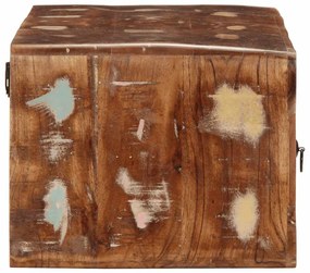 tömör újrahasznosított falra szerelhető TV-szekrény 100x32x25cm