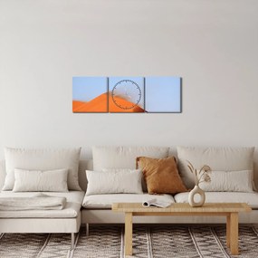 Egy homokos sivatag képe (órával) (90x30 cm)