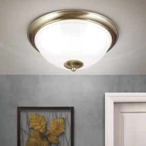 Orion DL 7-677/50 - Mennyezeti lámpa AUSTRIAN OLD LAMP 3xE27/60W/230V bronz/fehér