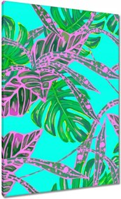 Vászonkép 70x100 Monstera Rózsalevelek