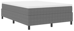 Boxspring Ágy Világosszürke 160x200 cm Corduroy Szövet