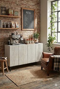 Zeynep 120 - White, Travertine