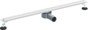 vidaXL 360° zuhany lefolyó vékony modellel Ezüst 90 cm