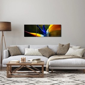 Kép - Egzotikus virág (órával) (90x30 cm)