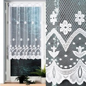 Florentin jacquard függöny mintás 4421 magasság 100cm, fehér színben (méterenként)