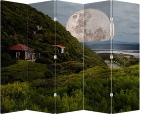 Paraván - Holdas táj (210x170 cm)